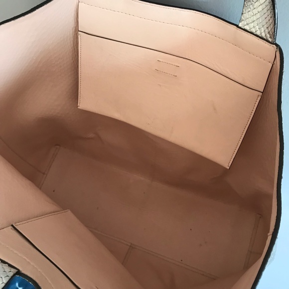 Reed Krakoff Silver snakeskin tote shopper - Picture 5 of 7